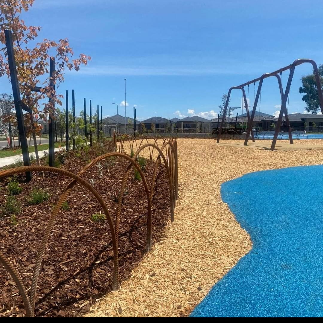 Ballarat landscaping – playground mulch and planting