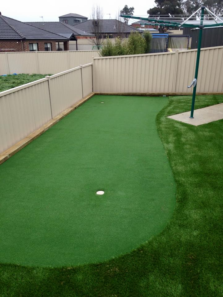 Ballarat landscaping – putting green and synthetic turf