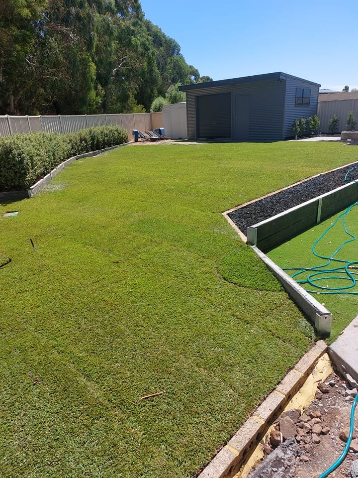 Ballarat landscaping – new turf and garden beds