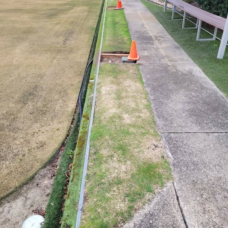 Bowls club turf – before replacement Ballarat